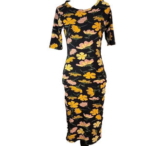 Lularoe Floral Short Sleeve Bodycon dress